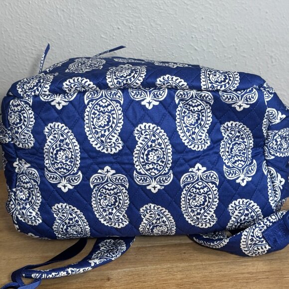 Vera Bradley Bancroft Backpack in Iconic Paisley Deep Ultramarine NWT - Picture 10 of 10
